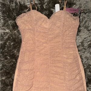 Haute Monde Strapless Blush Dress